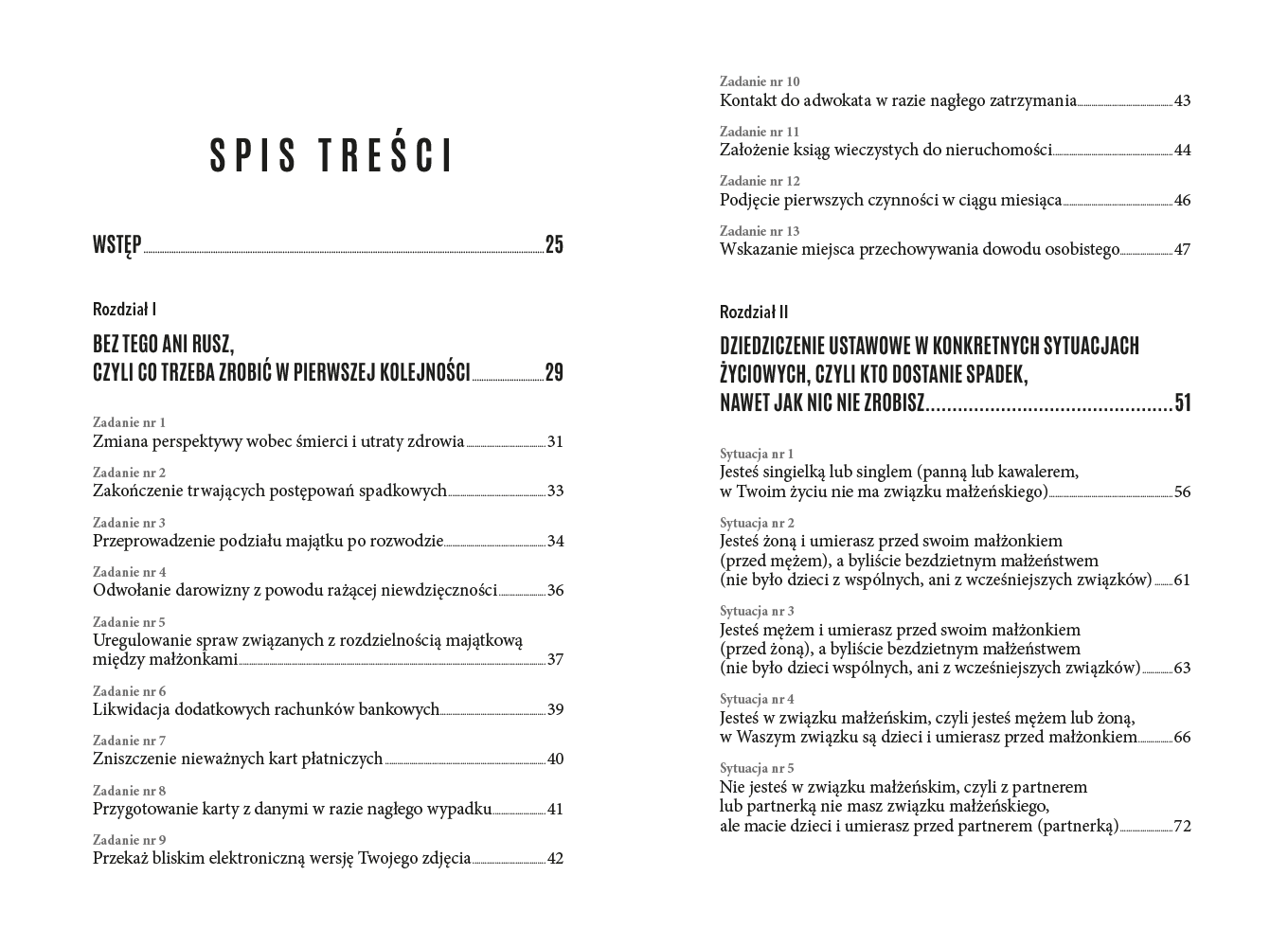 Spis treści - strona 1
